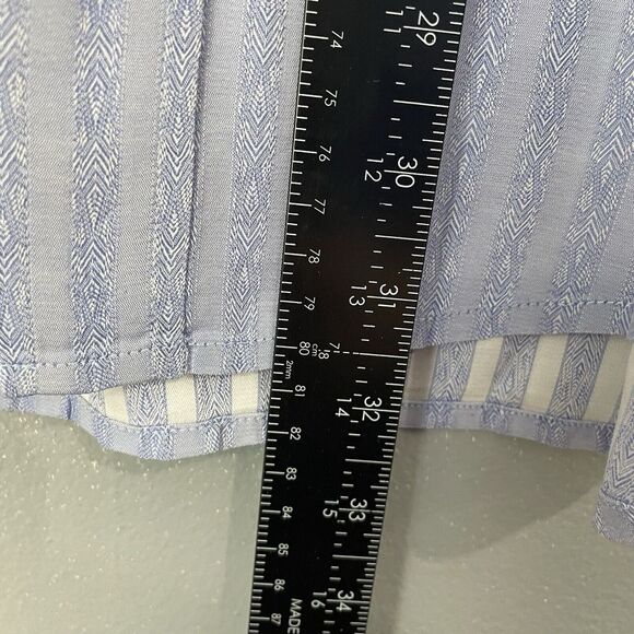 Robert Graham Dress Shirt Mens XLarge Blue Abstract Stripe Button Up Long Sleeve - Picture 7 of 11